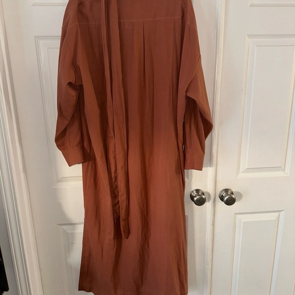 Intermix Beach Club Button Front, belted Maxi dress size L NWT - Picture 2 of 6